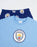 Manchester City Logo Boys Multicoloured Short Sleeve Long Leg Pyjama Set