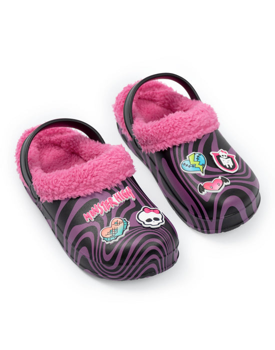 Monster High Heart Badges Girls Pink Clogs