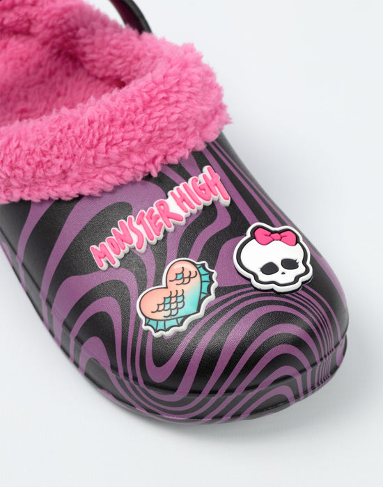 Monster High Heart Badges Girls Pink Clogs