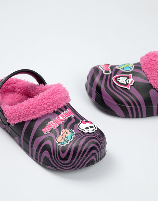 Monster High Heart Badges Girls Pink Clogs