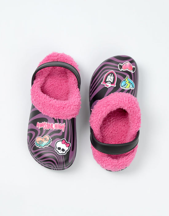 Monster High Heart Badges Girls Pink Clogs