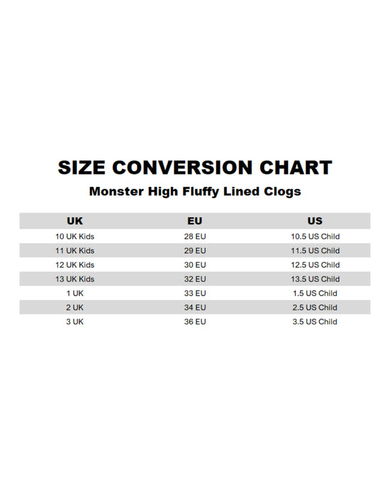 Monster High Heart Badges Girls Pink Clogs