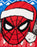 Spiderman Character Face Boys Blue Christmas Jumper