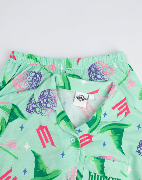 Wicked Character Girls Pink Long Sleeve Long Leg Pyjama Set