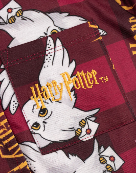 Harry Potter Character Girls Red Long Sleeve Long Leg Pyjama Set