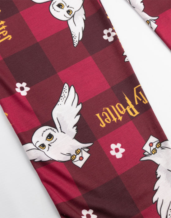 Harry Potter Character Girls Red Long Sleeve Long Leg Pyjama Set