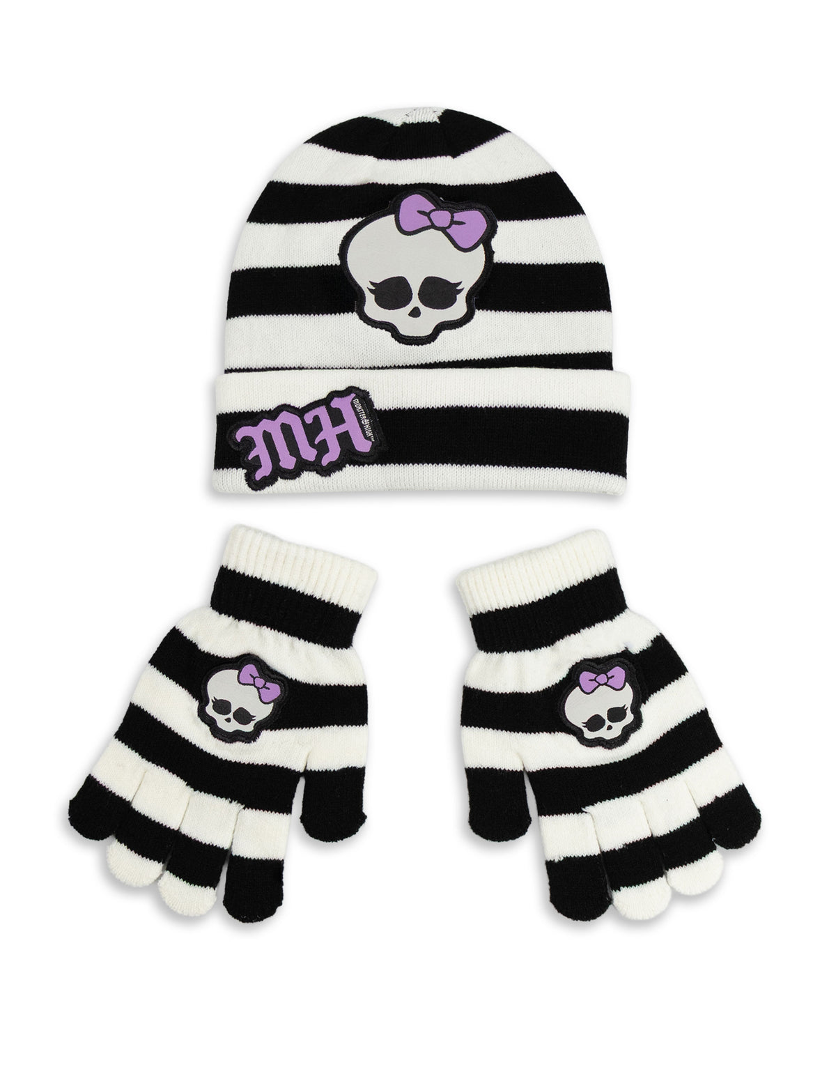 monster high handschuhe Monster High Character Girls Multicoloured Beanie and Gloves Set — Vanilla  Underground