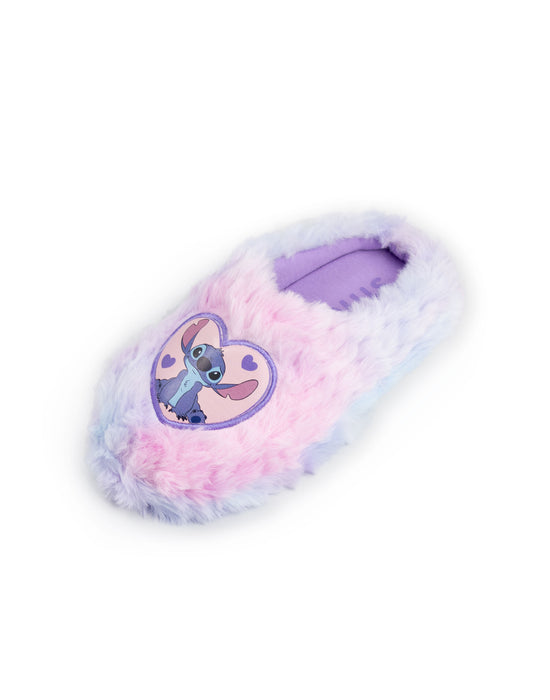 Lilo & Stitch Heart Character Girls Multicoloured Mule Slippers