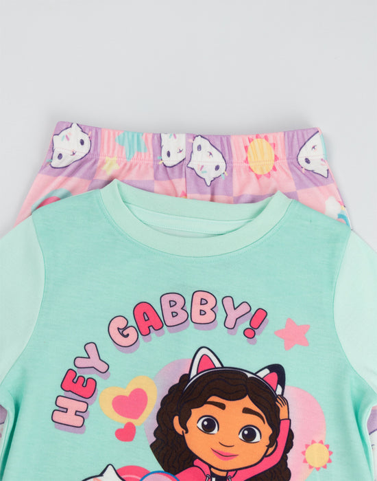 Gabby's Dollhouse Character Girls Multicoloured Long Sleeve Long Leg Pyjama Set