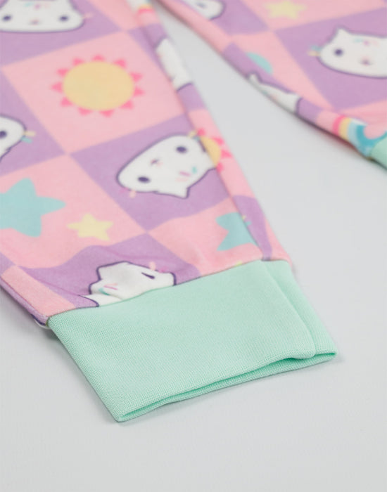 Gabby's Dollhouse Character Girls Multicoloured Long Sleeve Long Leg Pyjama Set