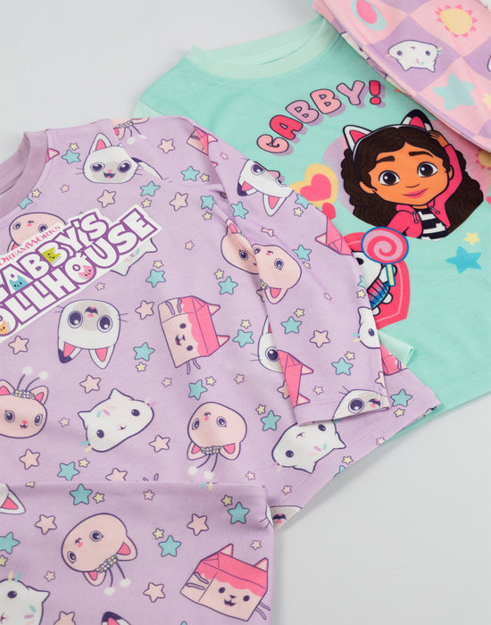 Gabby's Dollhouse Character Girls Multicoloured Long Sleeve Long Leg Pyjama Set