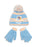 Bluey Character Girls Blue Beanie and Gloves Set