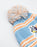 Bluey Character Girls Blue Beanie and Gloves Set