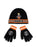 Naruto Character Boys Black Beanie and Gloves Set