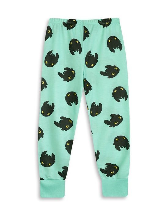 How to Train Your Dragon Toothless Unisex Kids Black Long Sleeve Long Leg Pyjama Set