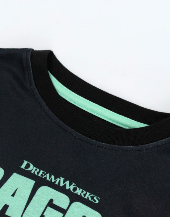 How to Train Your Dragon Toothless Unisex Kids Black Long Sleeve Long Leg Pyjama Set