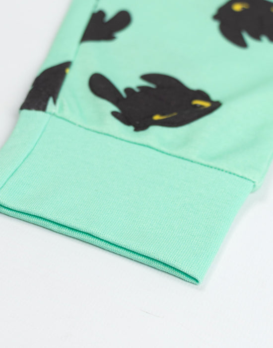 How to Train Your Dragon Toothless Unisex Kids Black Long Sleeve Long Leg Pyjama Set