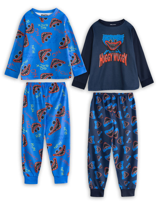 Poppy's Playtime Character Boys Multicoloured Multi-Pack of 2 Long Sleeve Long Leg Pyjama Set