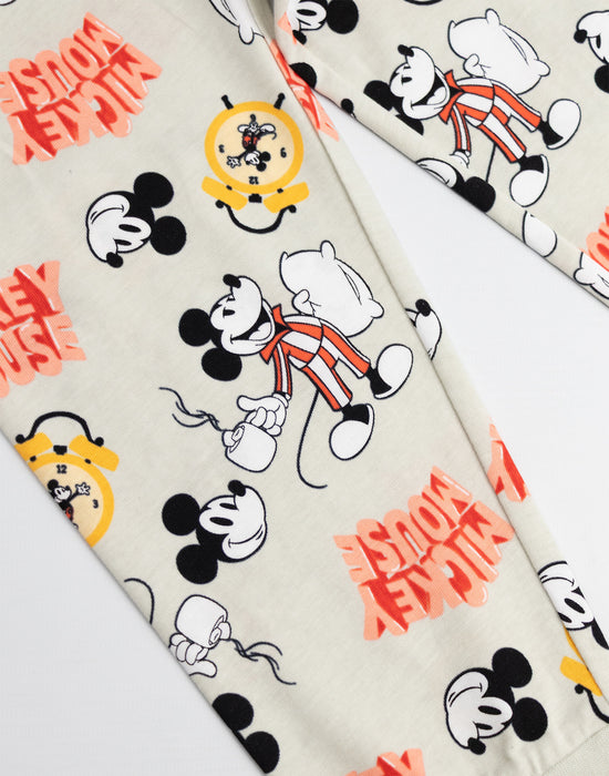 Disney Mickey Mouse Boys Blue Long Sleeve Long Leg Pyjama Set