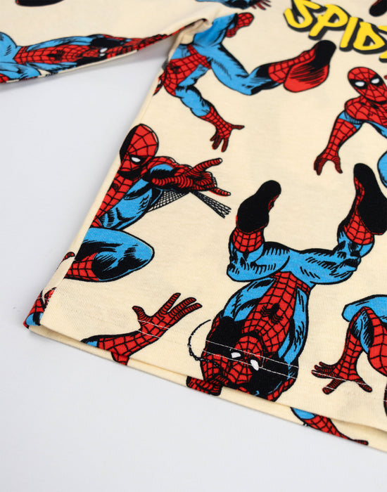 Marvel Spiderman Boys Multicoloured Multi-Pack of 2 Long Sleeve Long Leg Pyjama Set