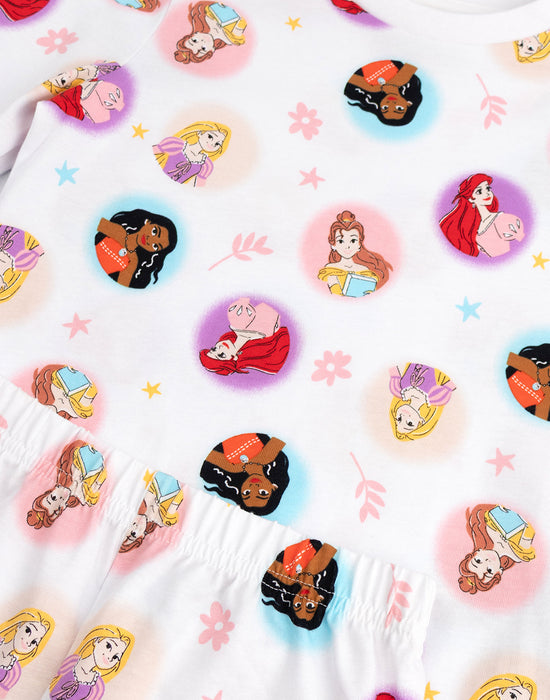 Disney Princess Girls Multicoloured Multi-Pack of 2 Long Sleeve Long Leg Pyjama Set