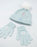 Disney Frozen Girls Blue Beanie and Gloves Set