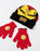 Marvel Ironman Boys Red Beanie and Gloves Set