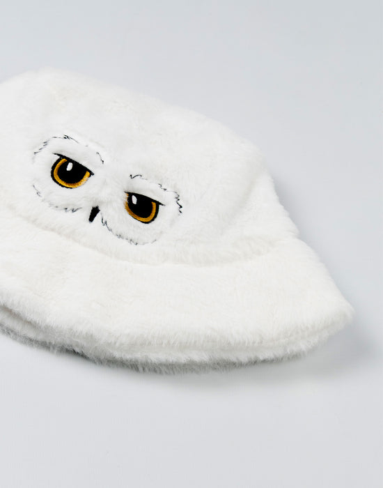 Harry Potter Hedwig Unisex Kids White Bucket Hat