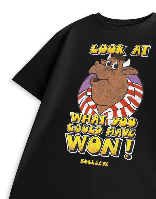 Bullseye Look At What You Could Have Won! Unisex Kids Black Short Sleeved T-Shirt