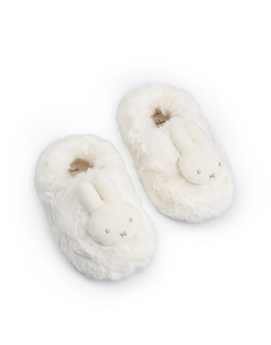 Miffy Character Face Girls Cream Mule Slippers