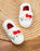 Hello Kitty Character Face Girls White Slip On Loafer Slippers
