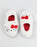 Hello Kitty Character Face Girls White Slip On Loafer Slippers