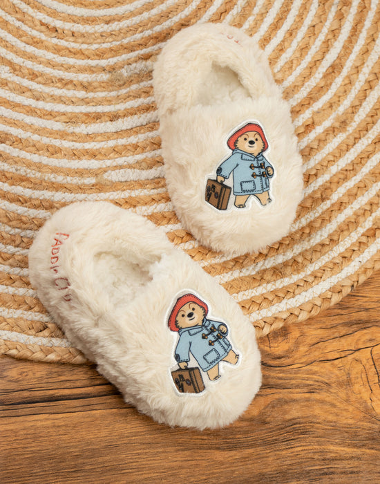 Paddington Bear Character Unisex Kids Beige Slip On Loafer Slippers