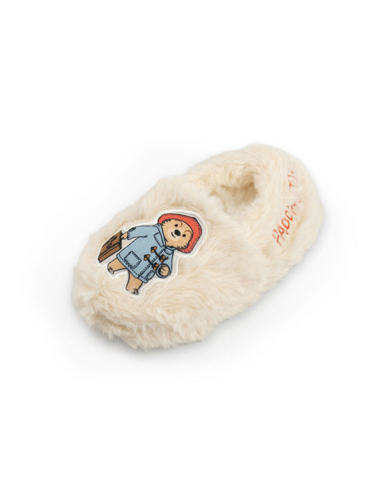 Paddington Bear Character Unisex Kids Beige Slip On Loafer Slippers