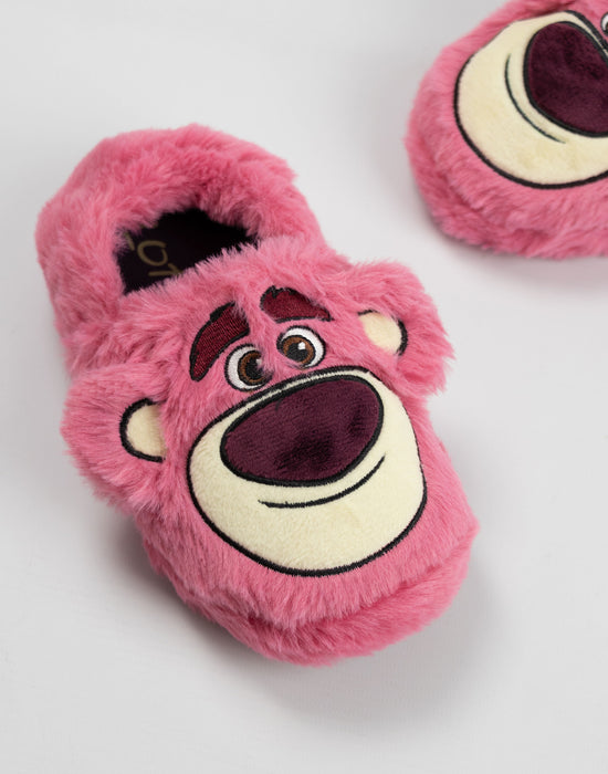 Disney Toy Story Lotso Girls Pink Slip On Loafer Slippers