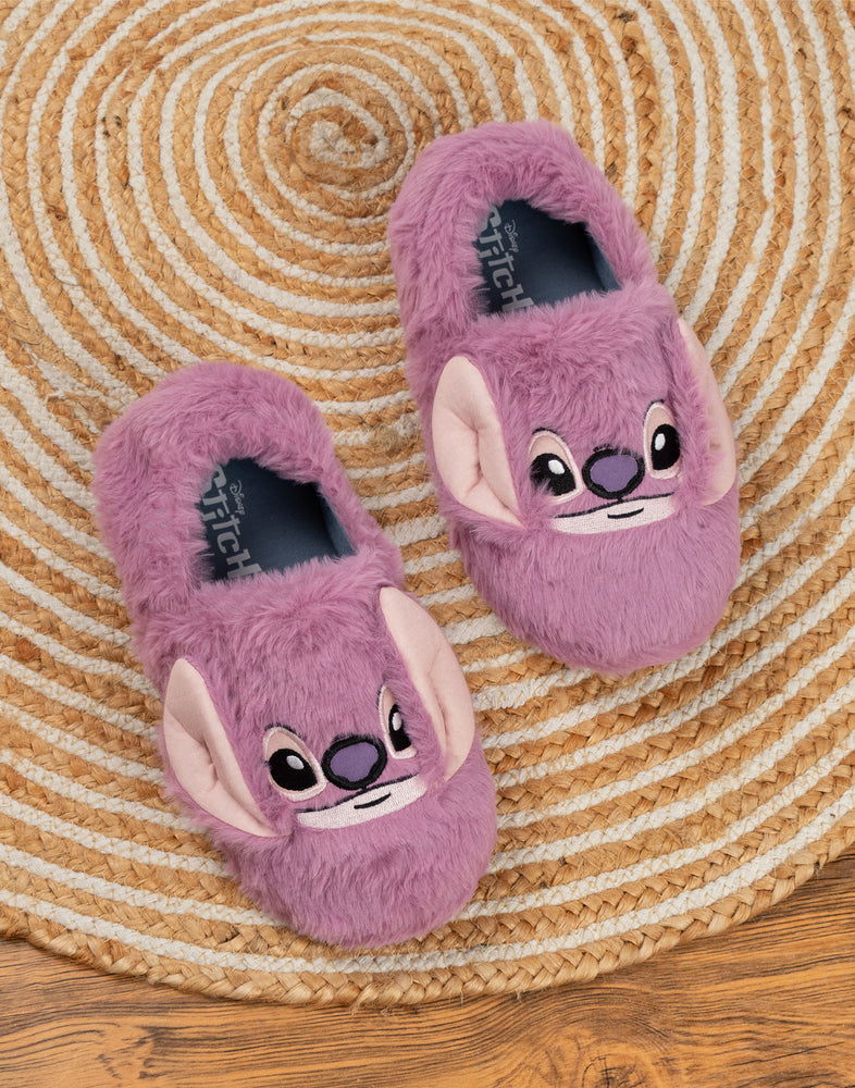 Lilo & Stitch Angel Girls Purple Slip On Loafer Slippers