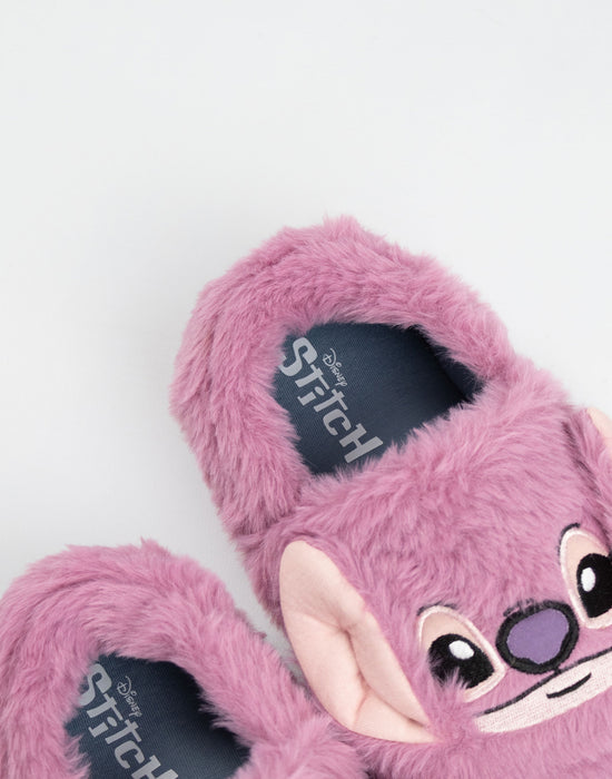 Lilo & Stitch Angel Girls Purple Slip On Loafer Slippers