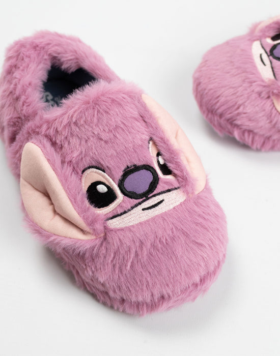 Lilo & Stitch Angel Girls Purple Slip On Loafer Slippers