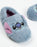 Lilo & Stitch Character Face Girls Blue Slip On Loafer Slippers