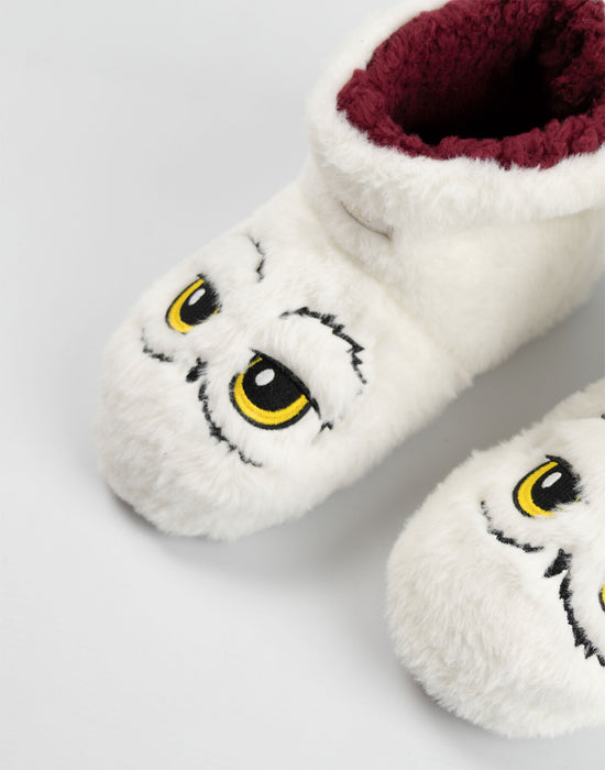 Harry Potter Hedwig Girls White Slipper Boots
