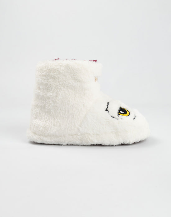 Harry Potter Hedwig Girls White Slipper Boots