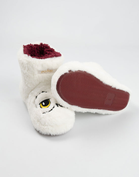 Harry Potter Hedwig Girls White Slipper Boots