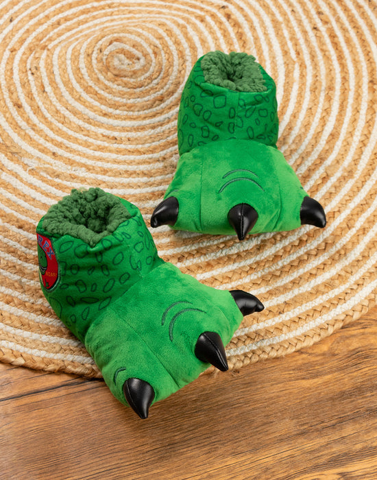 Disney Toy Story Rex Unisex Kids Green Slipper Boots