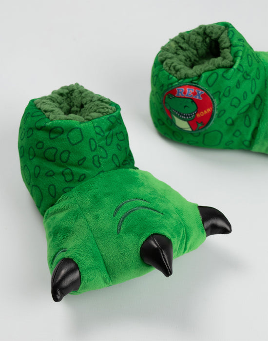 Disney Toy Story Rex Unisex Kids Green Slipper Boots