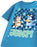 Bluey Jump Unisex Kids Blue Short Sleeved T-Shirt