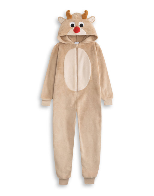 Show Me The Merch Rudolph Unisex Kids Brown Onesie