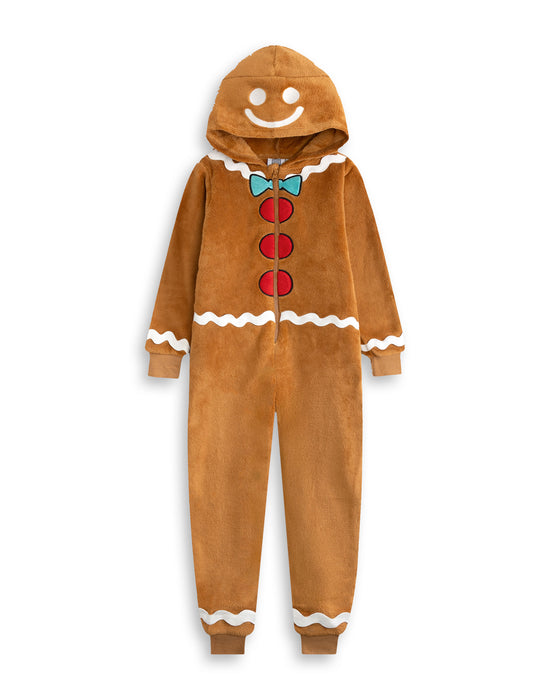 Show Me The Merch Gingerbread Unisex Kids Brown Onesie