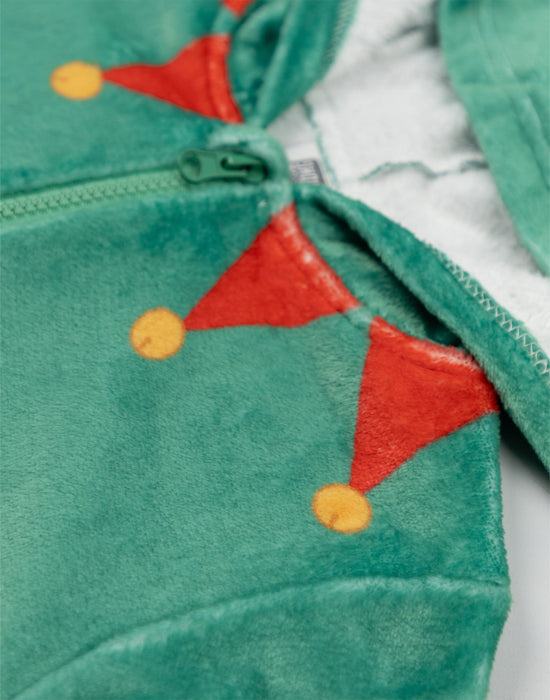 Show Me The Merch Elf Unisex Kids Green Onesie