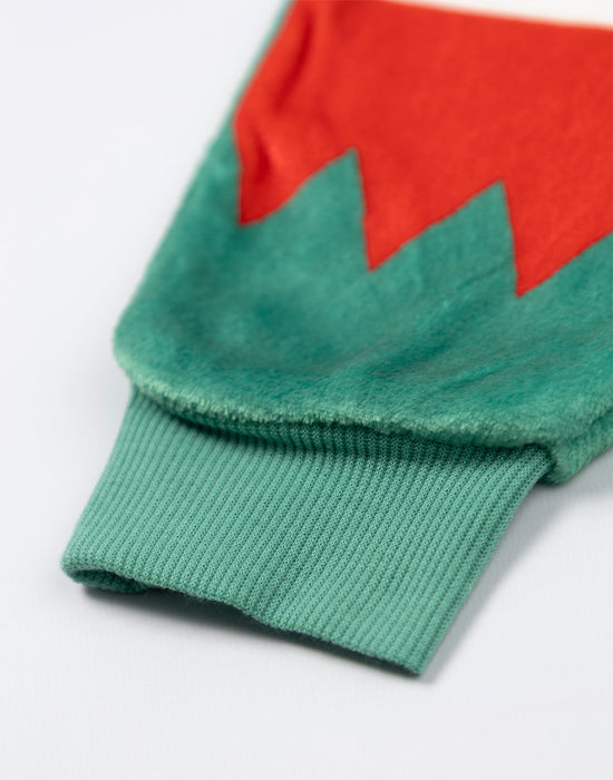 Show Me The Merch Elf Unisex Kids Green Onesie