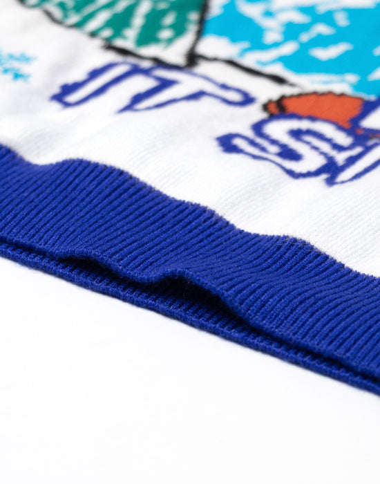 SpongeBob SquarePants Let It Snow Unisex Kids Blue Christmas Jumper